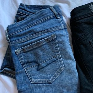 Hollister Jean & Black shorts